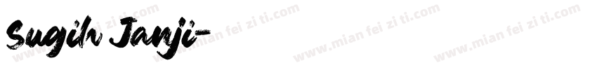 Sugih Janji字体转换